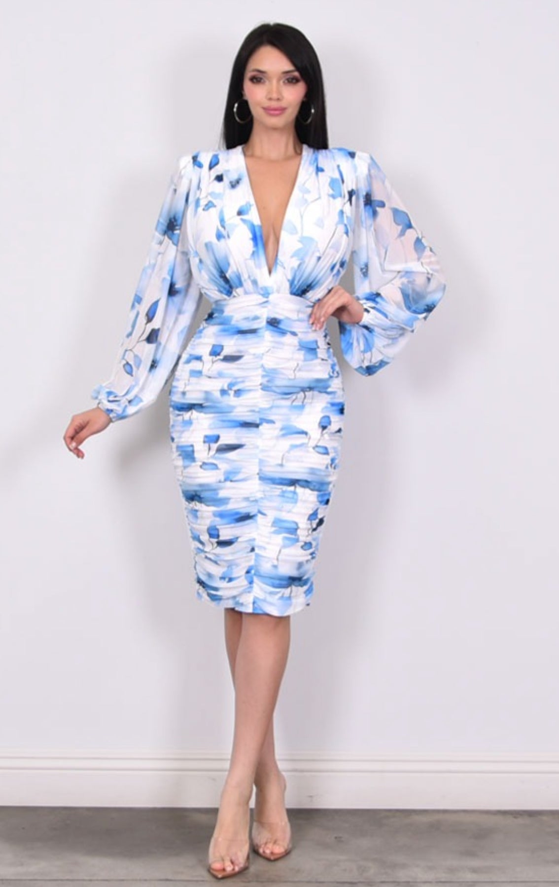 Sole Mio Midi Dress - Spring Meadow