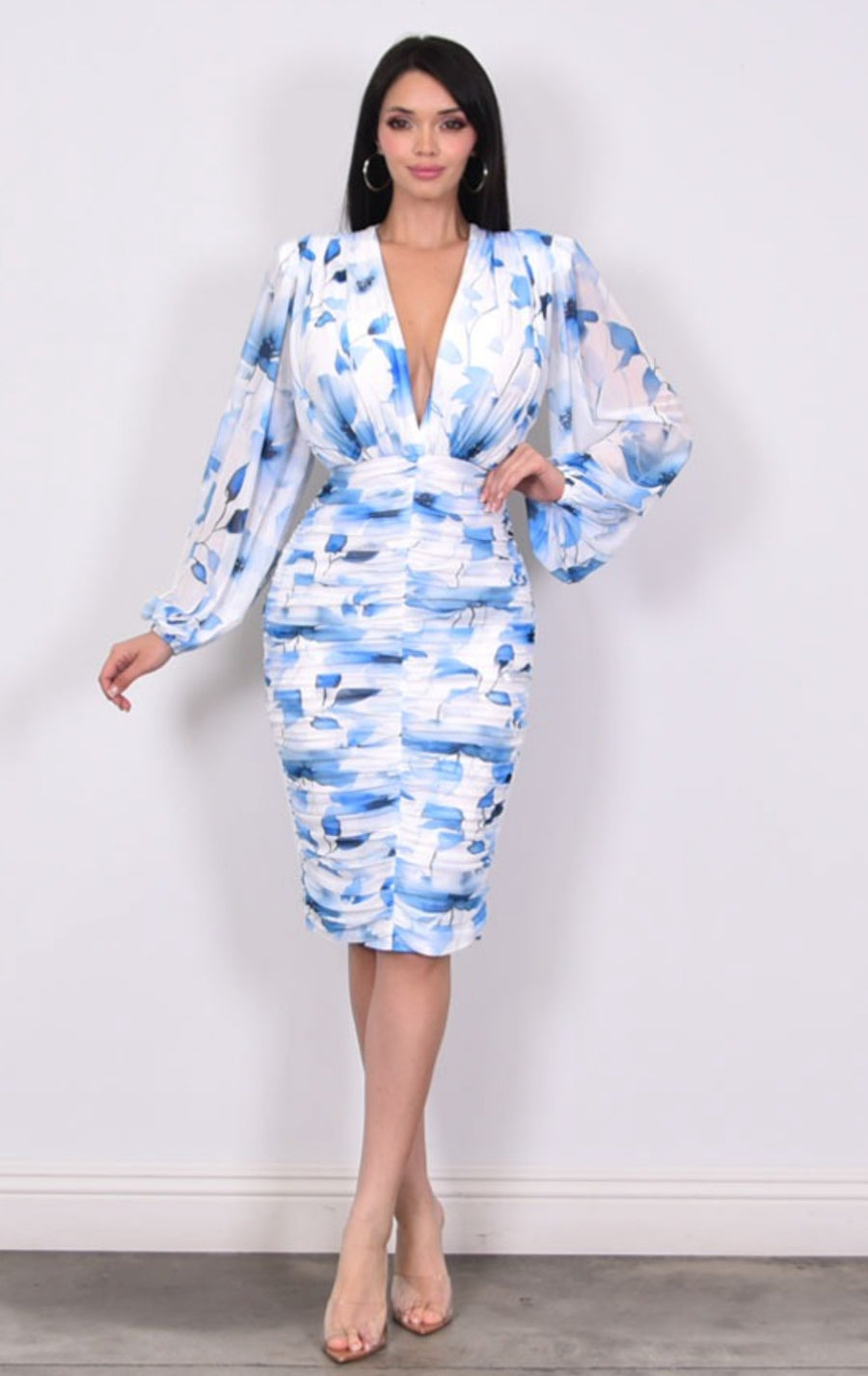 Hello Spring, Floral Midi Dress