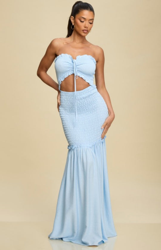 Keeping It Cool Maxi Dress - Light Blue