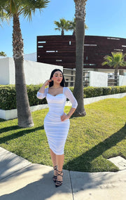 Alondra Mesh Midi Dress
