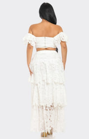 Happy With You Skirt Set - White