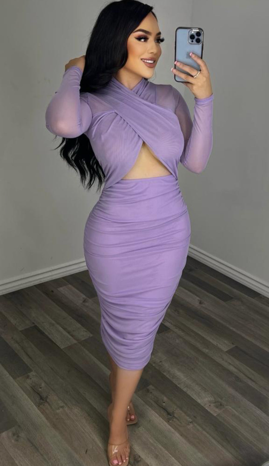 Eevi Mesh Midi Dress