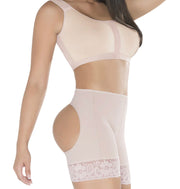 4145 Booty boosting shapewear open butt lifter short