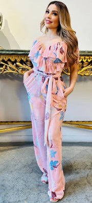 Luxury Destination Printed Jumpsuit