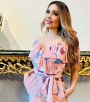 Luxury Destination Printed Jumpsuit