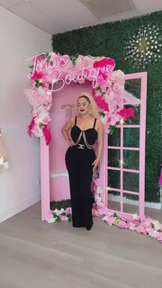 Mansion Dinner Party Jumpsuit - Black