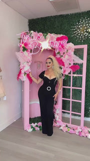Preferring You Puff Sleeve Black Jumpsuit