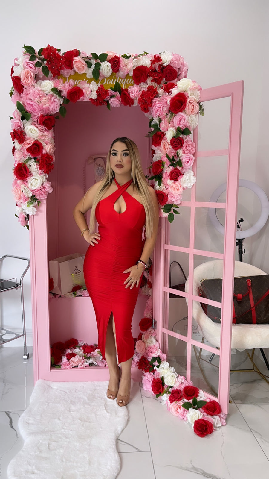 Straight Forward Midi Dress