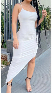 Until The Weekend White Midi Dress