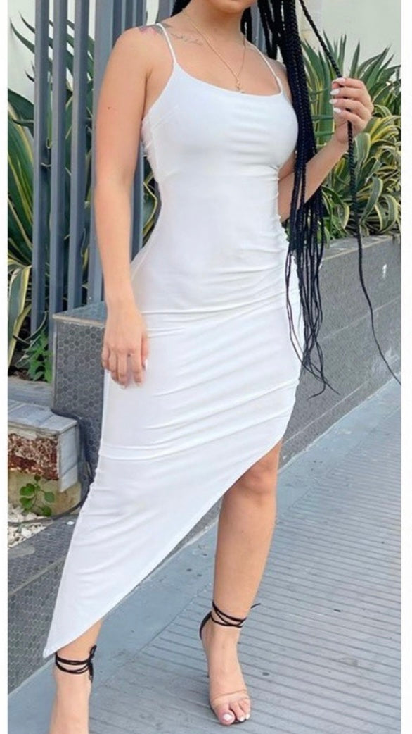 Until The Weekend White Midi Dress