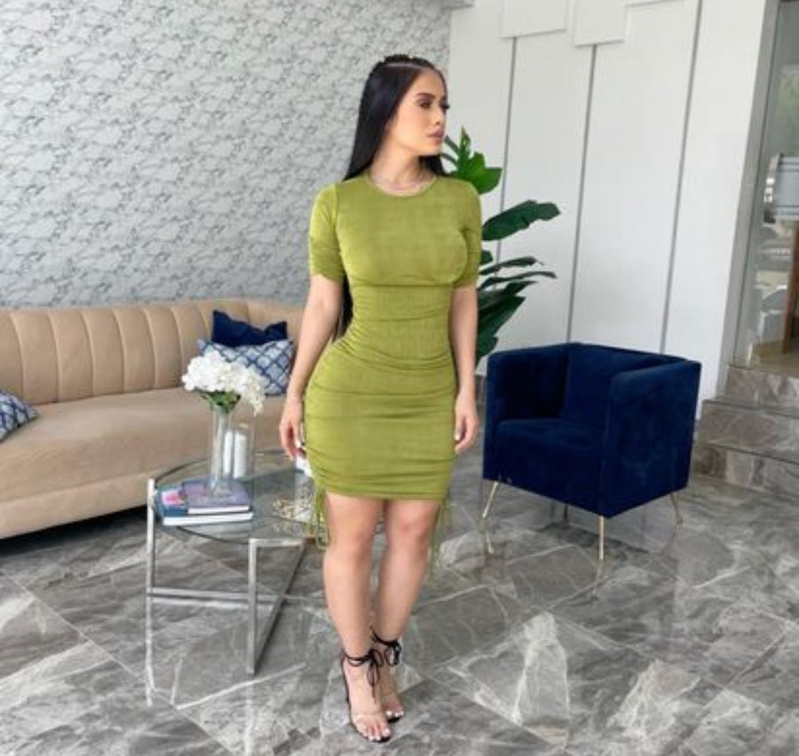 Your Needs Met Olive Mini Dress