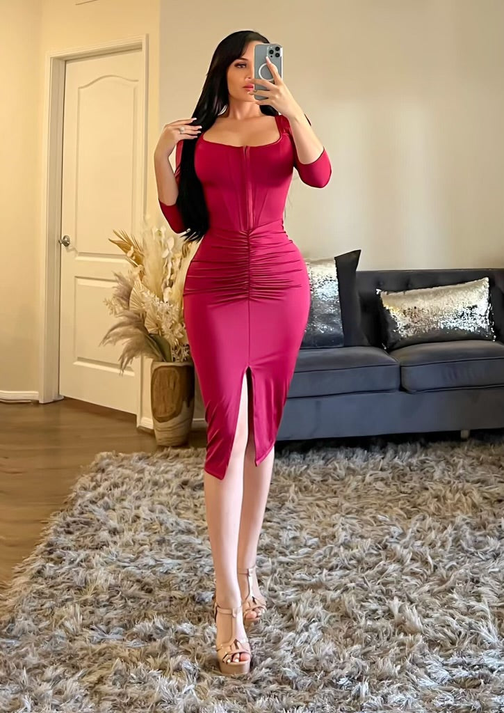 Playful Behavior Midi Dress