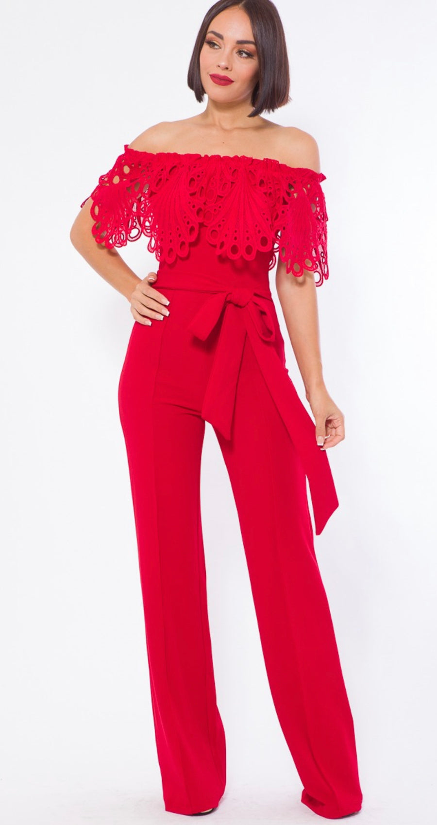 Love Struck Red Jumpsuit