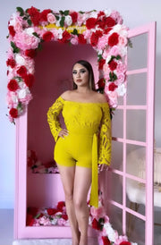 Emilia Lime Romper