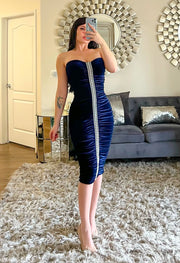 Feeling Sultry Velvet Midi Dress