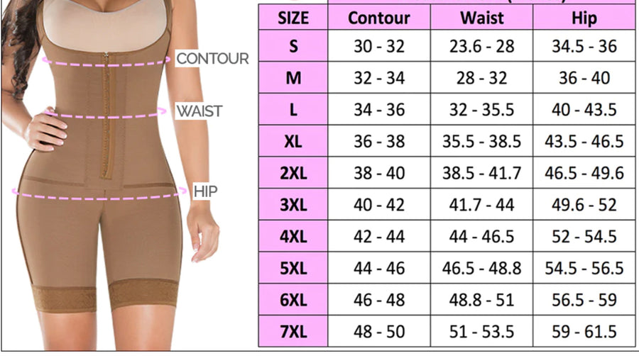 9020 Post Op One Piece Girdle with Built in Bra