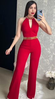Make It Sexy Jumpsuit - Red