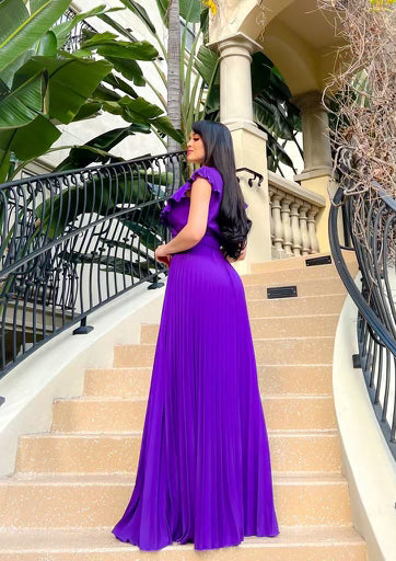 Moments like this Ruffle Maxi Dress