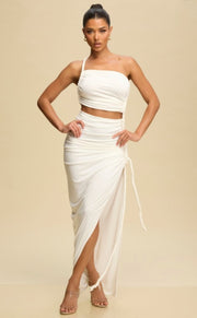 One Shoulder Maxi Dress