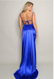 Corset Satin Maxi Dress