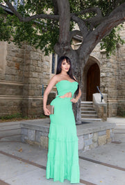 Tansy Green Maxi dress