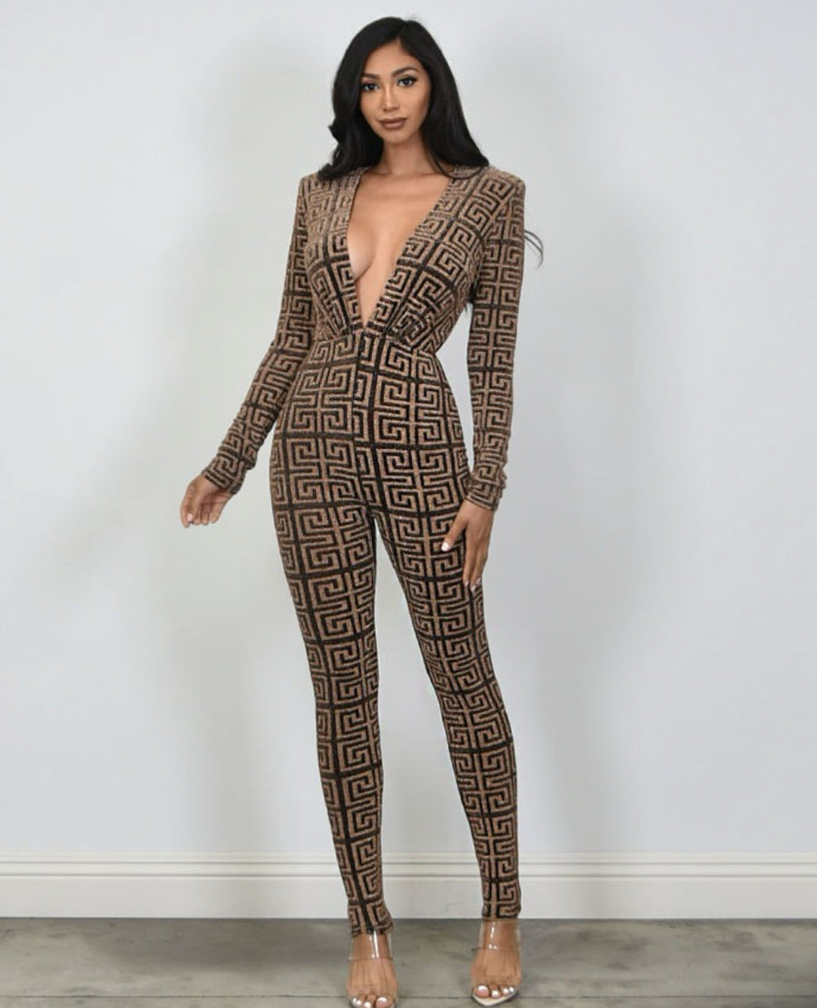 Need A Date Long Sleeve Jumpsuit