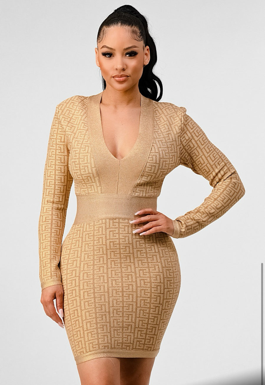 Kaia Bandage Midi Dress