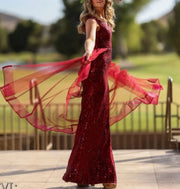 Love Spring Red Maxi Dress