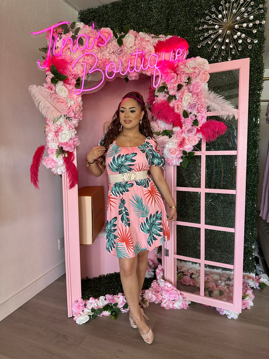 Rosa Floral midi Dress