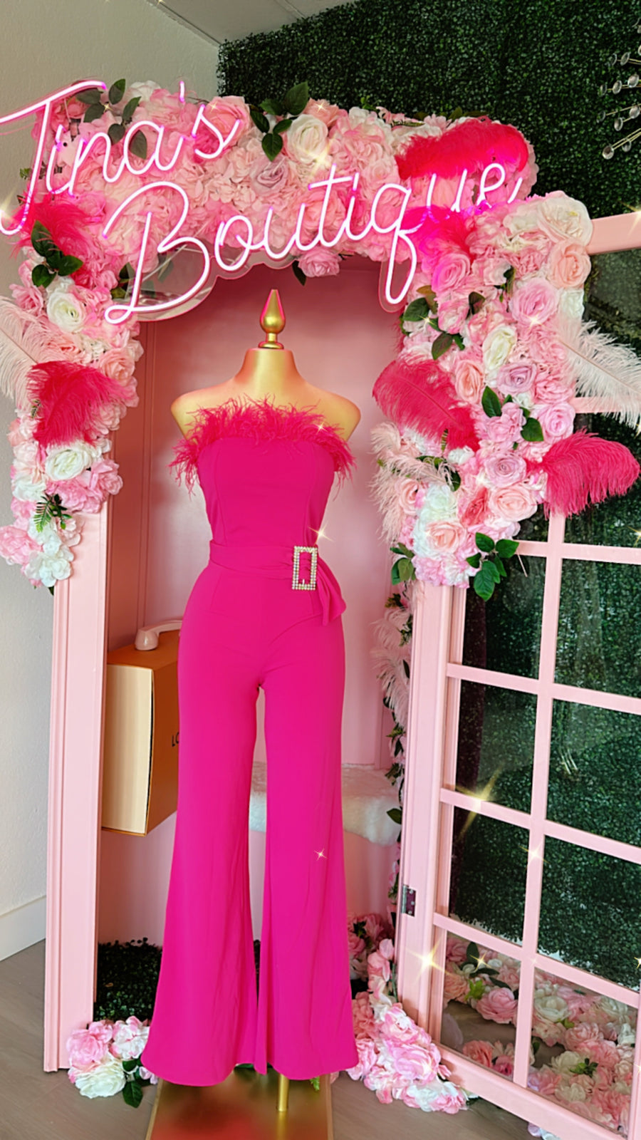 Ysabel Jumpsuit - Hot Pink