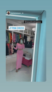Sweet Like Candy Maxi Dress - Pink
