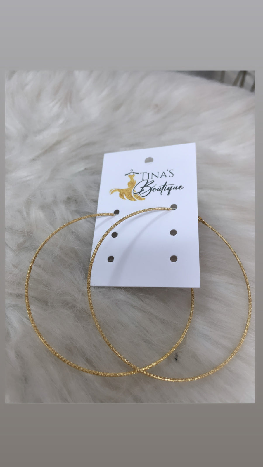 Thin Large Gold Hoops