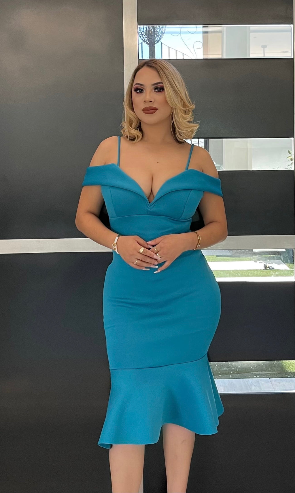 Tiffany blue hotsell bodycon dress