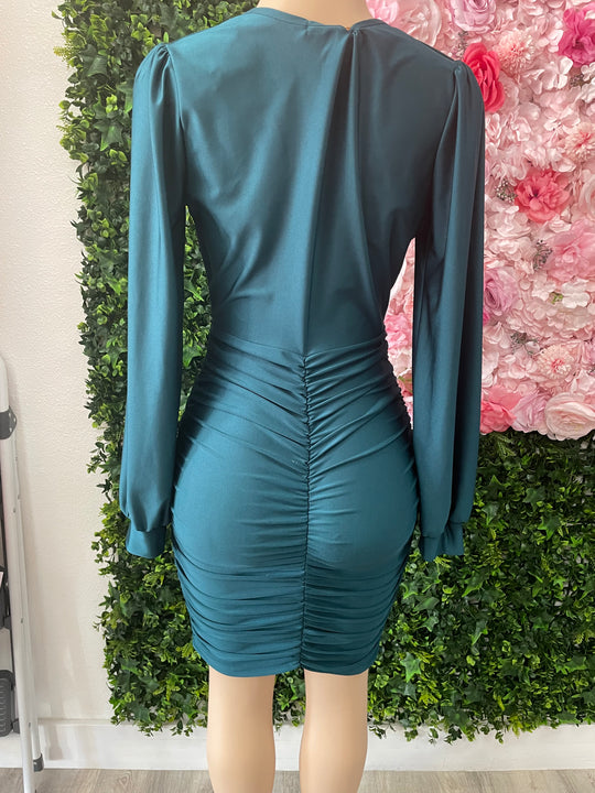 Feeling Pretty Teal Midi Dress