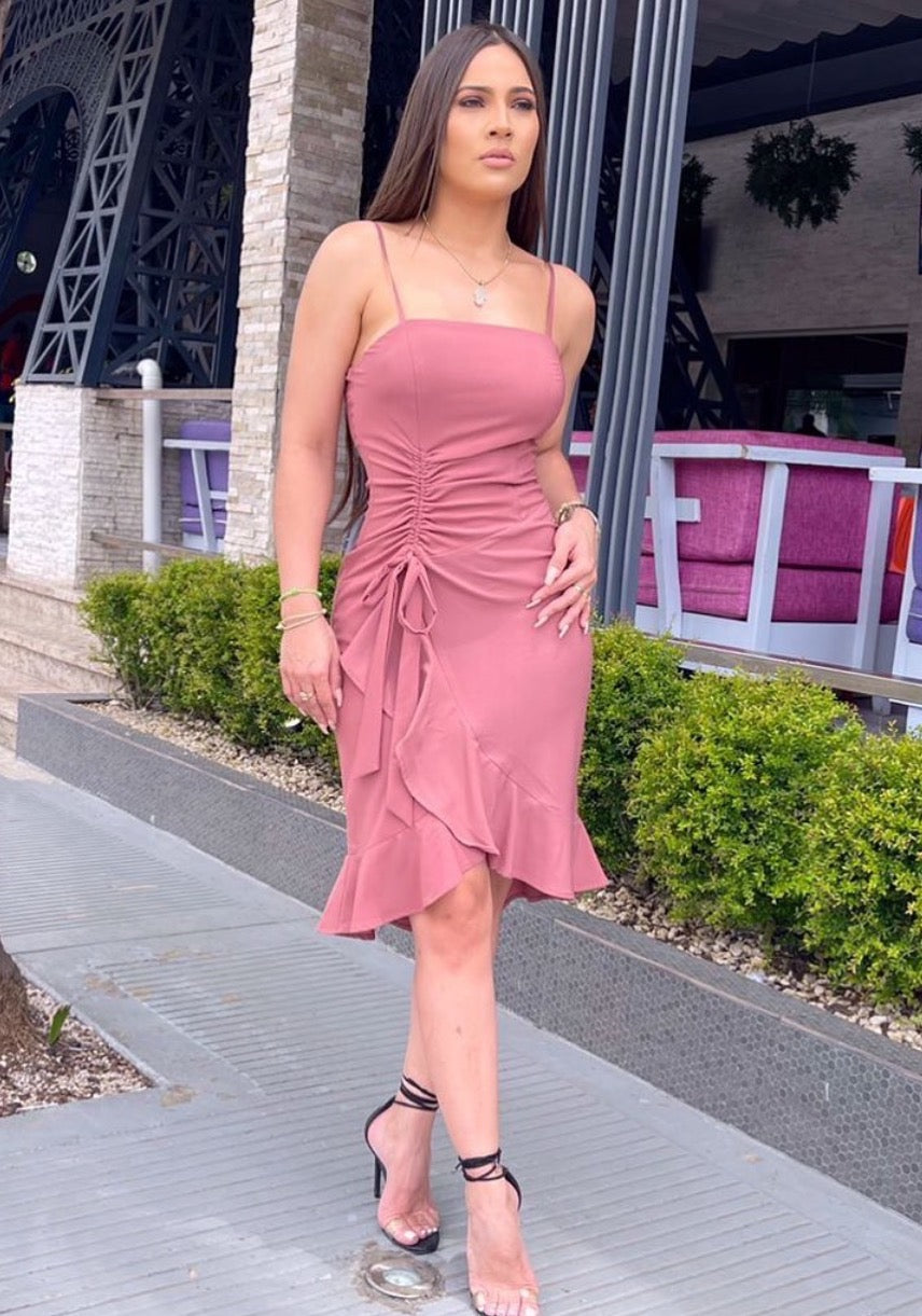 Chantel Blush Midi Dress