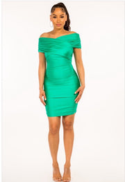 Attracting Attention Green Mini Dress
