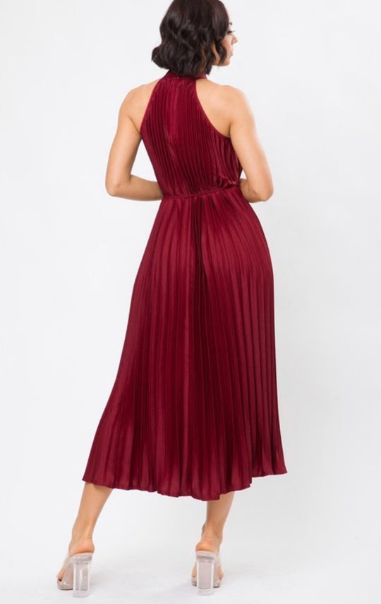 Ruffle You In Love Maroon Midi Dress