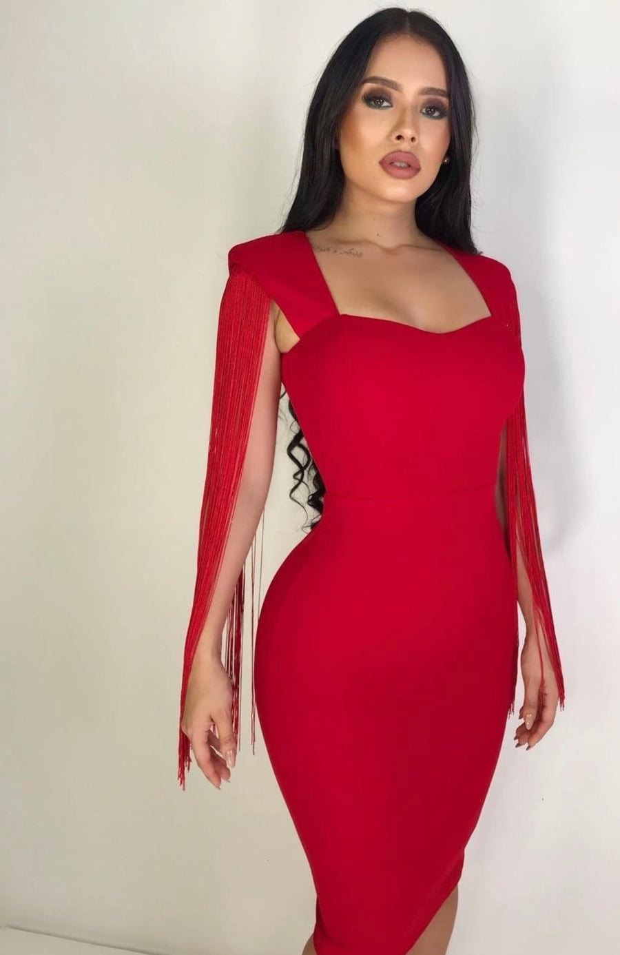 Center Stage Red Mini Dress
