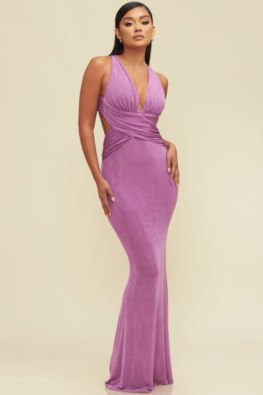 Lilliana Purple Maxi Dress